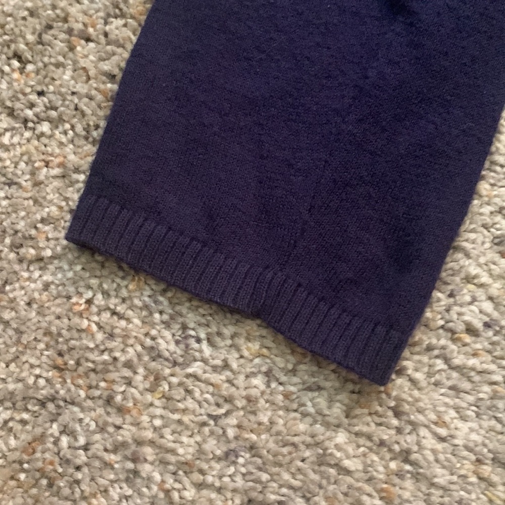 Cabi open front waterfall cardigan. Blueberry; large - Picture 4 of 7